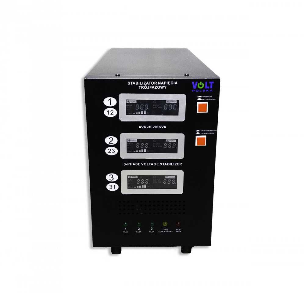 Trifazis įtampos stabilizatorius Volt Polska AVR PRO 10000VA