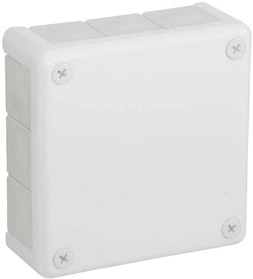 Tuščia ant paviršiaus montuojama dėžutė su 12 įvadų VIPLAST VP-51 Baltas IP55 118x118x46mm 051-01