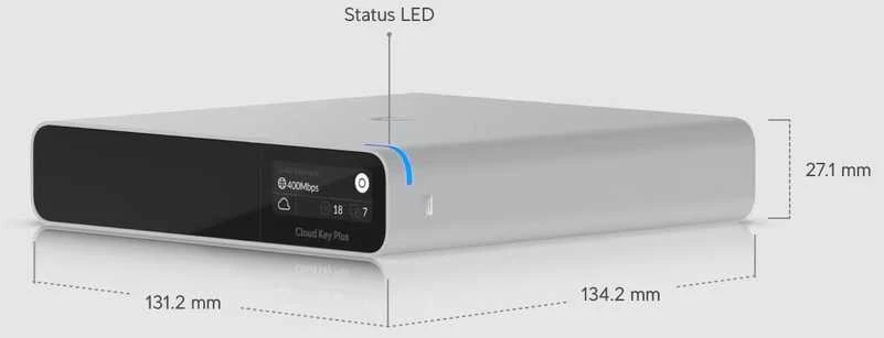 Maršrutizatorius Ubiquiti | UniFi Cloud Key+ nuotolinio valdymo įrenginys | UCK-G2-SSD | Ethernet LAN (RJ-45) jungtys 1