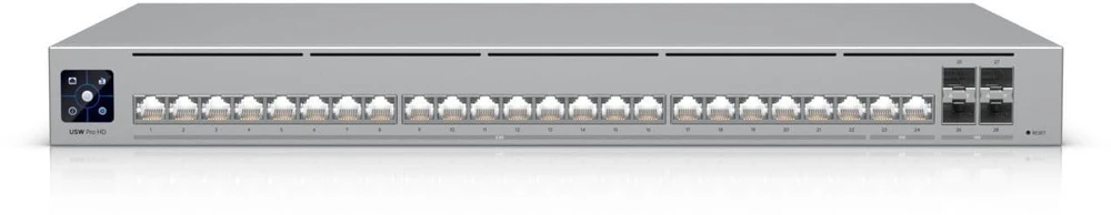 Šakotuvas Ubiquiti UniFi Pro HD 24" valdomas L2/L3 2.5G Ethernet (100/1000/2500) 1U Pilkas