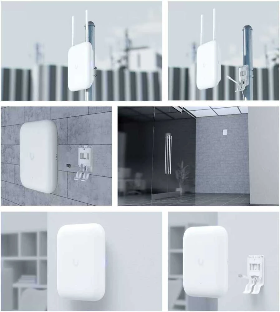 Ubiquiti prieigos taškas | U7 Lauko | 2,4–5 GHz | 2500 Mbit/s | Ethernet LAN (RJ-45) jungtys 1 | MU-MiMO Taip | PoE į | Antenos tipas Išorinė