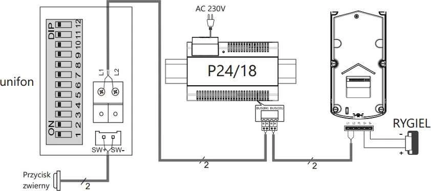 Unifon głosnomówiacy VIDOS DUO U1011