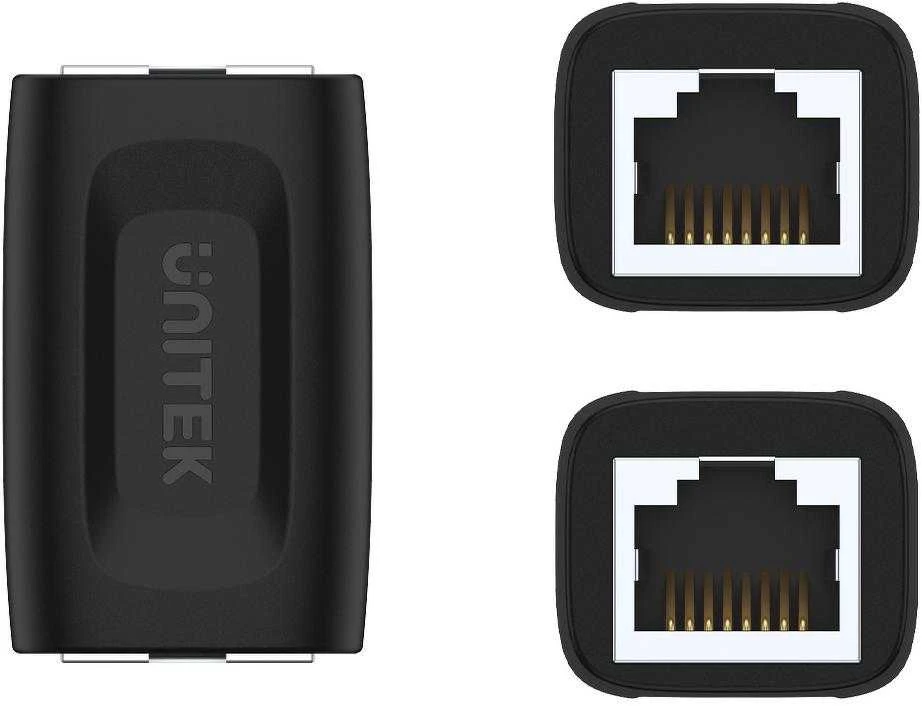 UNITEK A1026BK cable gender changer RJ-45 Juodas