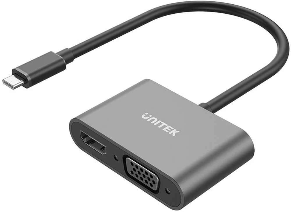 Stotis / replikatorius Unitek USB-C HDMI 4K ir VGA FullHD (V1168A)