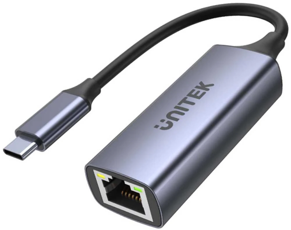 Ryšio Adapteris - Unitek USB-C Į RJ45, 1 Gbps, PD 100 W