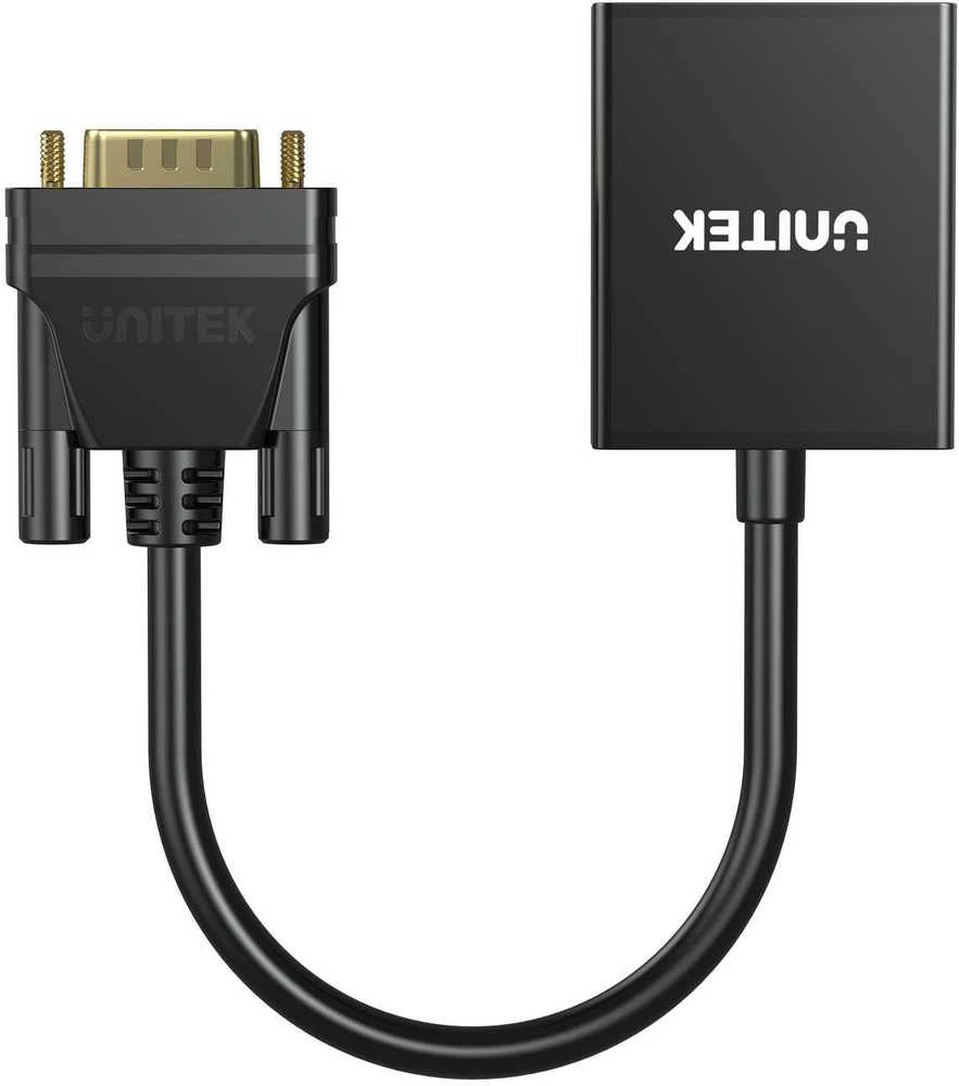 Unitek VGA į HDMI adapteris su integruotu laidu