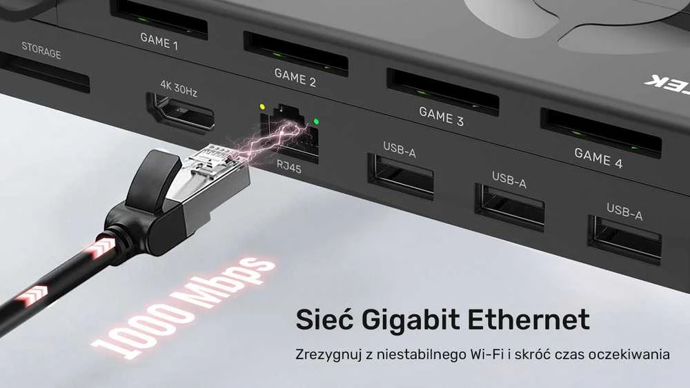 Unitek Doko stotelė do Nintendo Switch 100W 4K