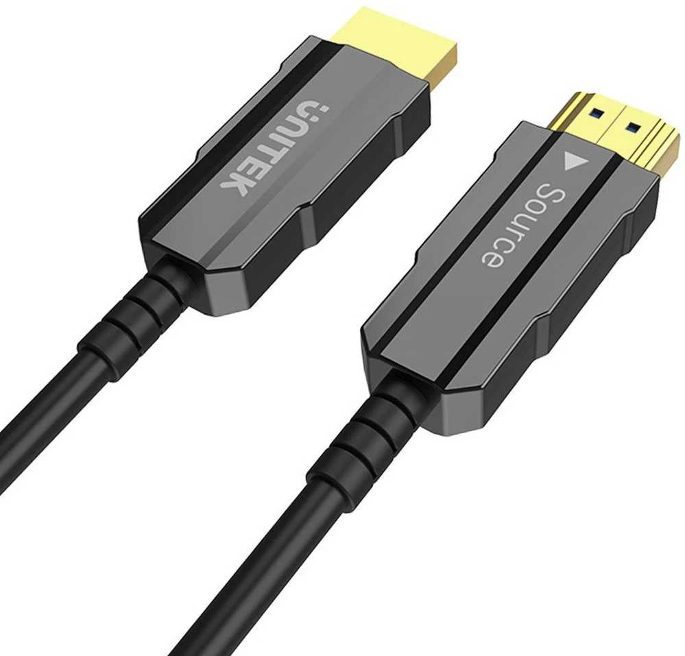UNITEK C11072BK-50M optinis kabelis HDMI 2.0 AOC 4K 60Hz 50m
