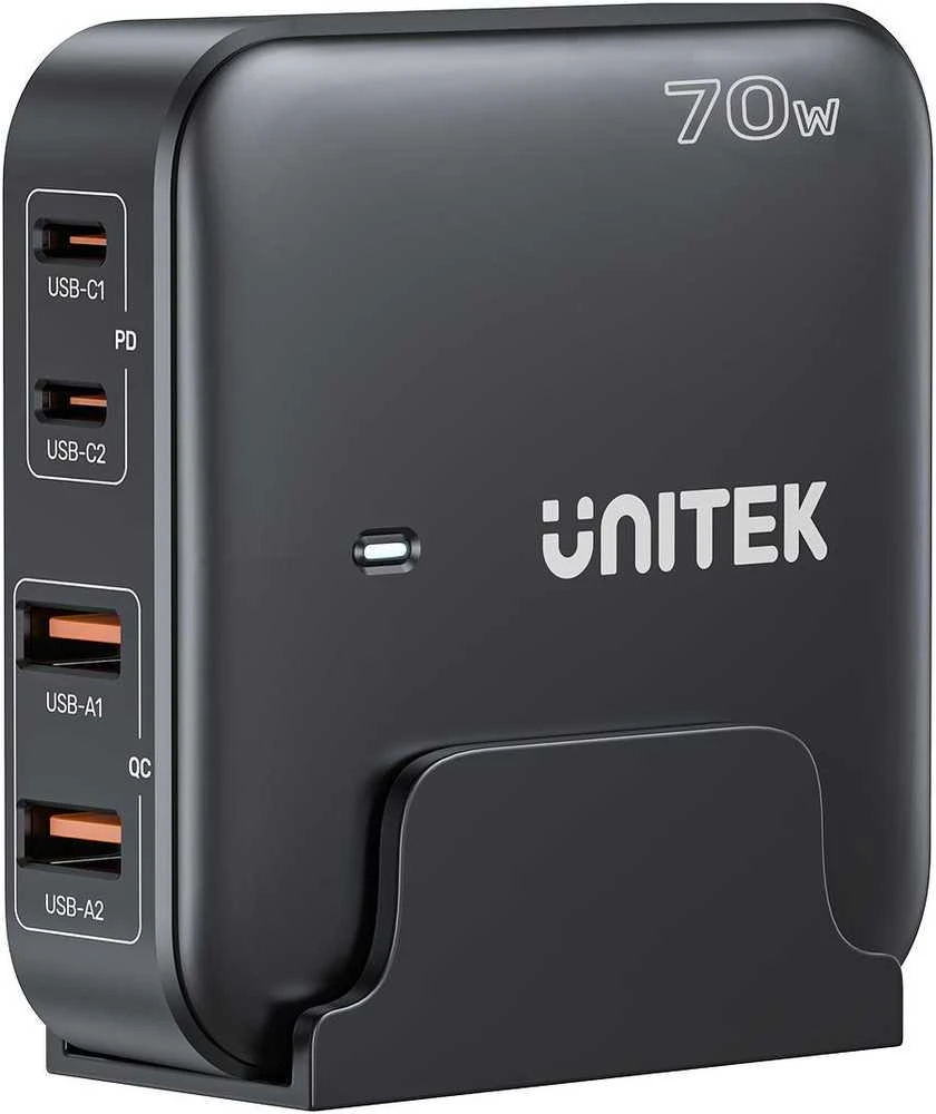 Unitek GaN 70W 2xUSB-A 2xUSB-C