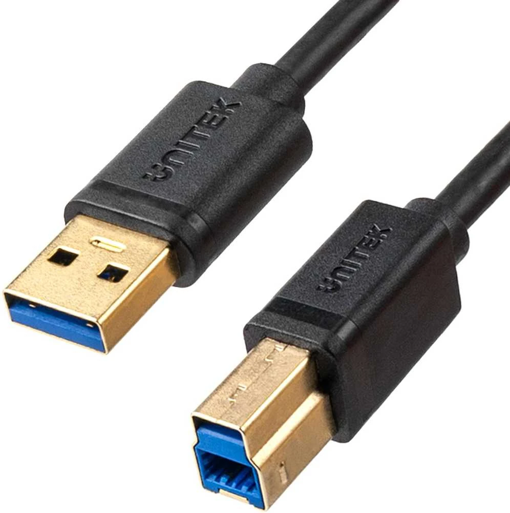 UNITEK C14095BK-2M USB kabelis USB 2.0 SPAUSDINtuvas M/M 2M USB 3.0 5Gbps