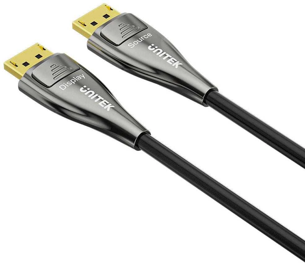 Unitek DisplayPort 2.1 laidas su Source ir Display jungtimis