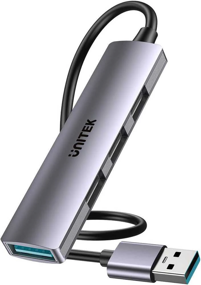 UNITEK kompaktiškas USB-A šakotuvas 3x USB 2.0 + 3.0 5GBPS
