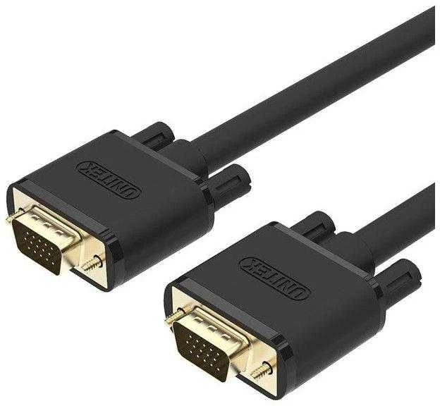 VGA laidas 5 m su aukso spalvos 15 kontaktų jungtimis
