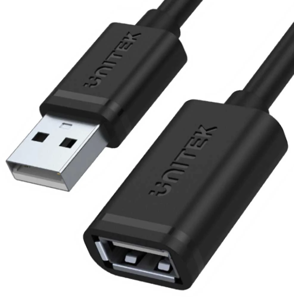 UNITEK Y-C418GBK Unitek USB plėtinio keitiklis USB2.0 AM-AF, 5m Y-C418GBK