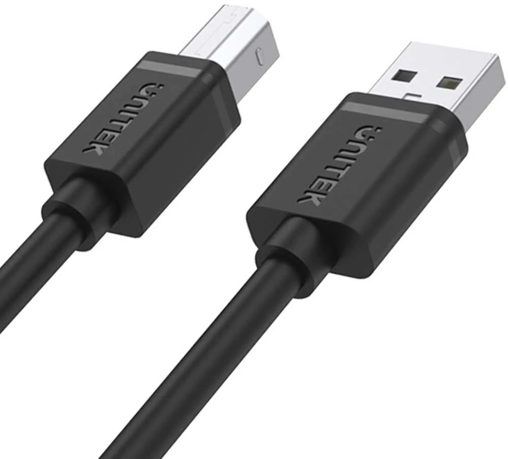 UNITEK Y-C421GBK Unitek USB 2.0 kabelis AM-BM, 5m Y-C421GBK