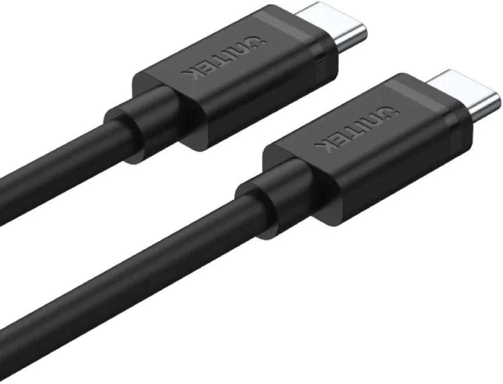 UNITEK Y-C477BK01-2M USB laidas USB 3.2 Gen 1 (3.1 Gen 1) USB C 5 Gbit/s 60 W Juodas