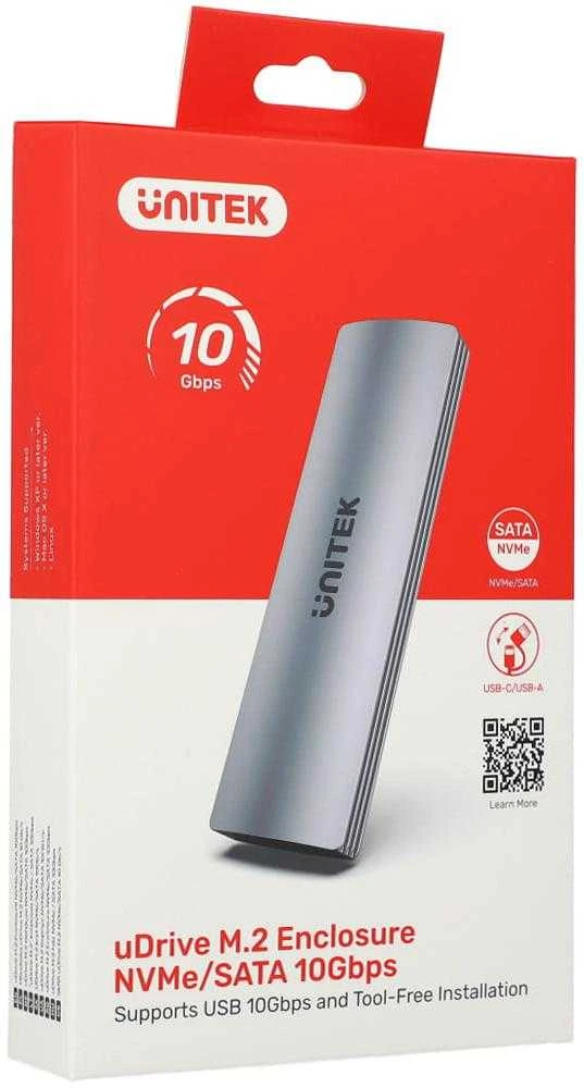 UNITEK S1230A išorinis korpusas M.2 NVMe/SATA 10 Gbps