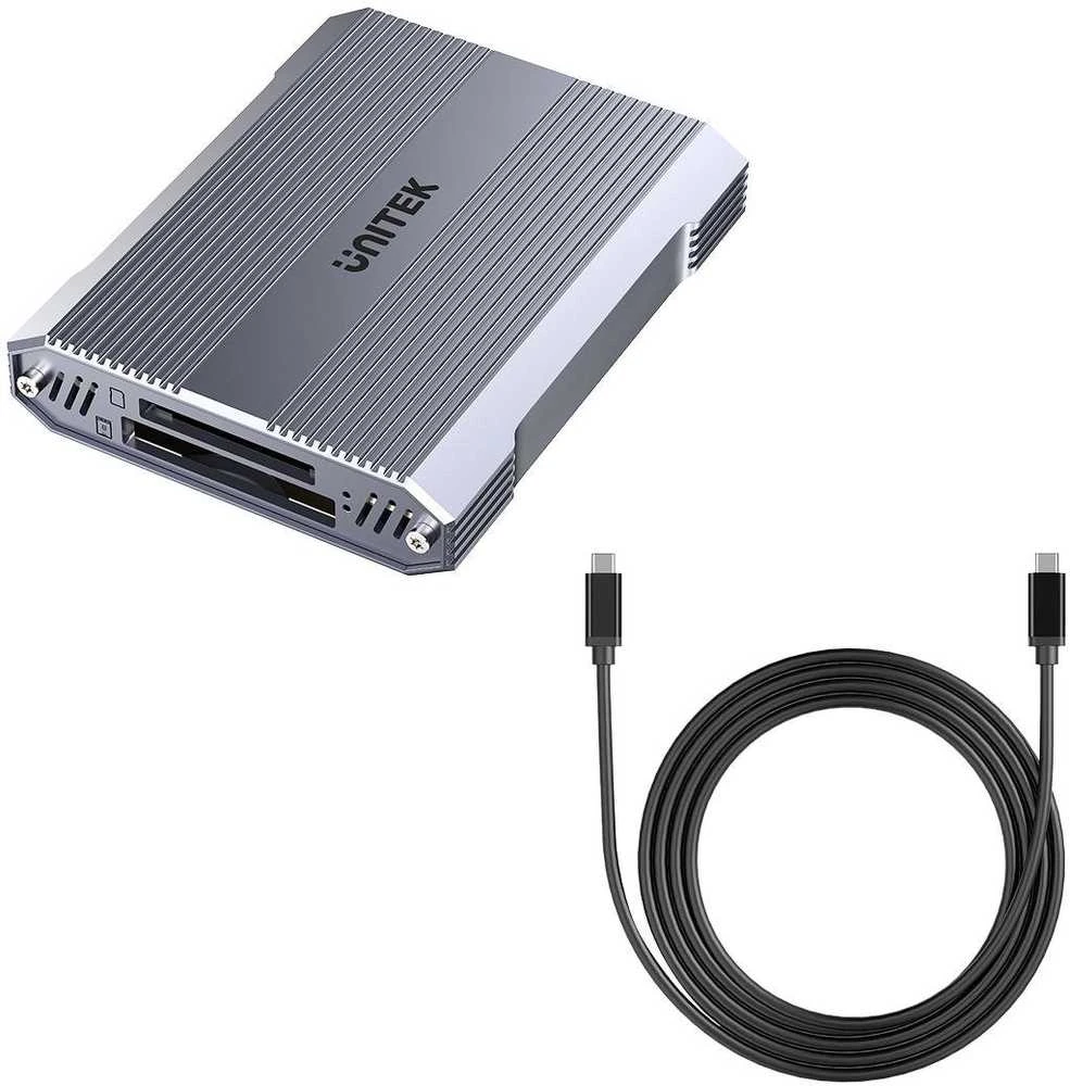 „Unitek“ kortelių skaitytuvas CF Express, SD/Micro SD, USB A