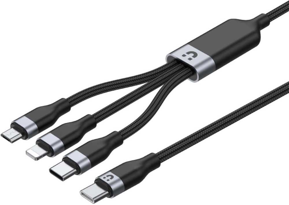Unitek USB 3 viename įkrovimo laidas juodas