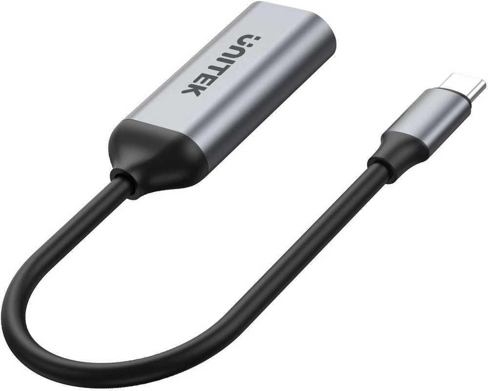 Unitek USB-C į HDMI adapteris, pilkas korpusas