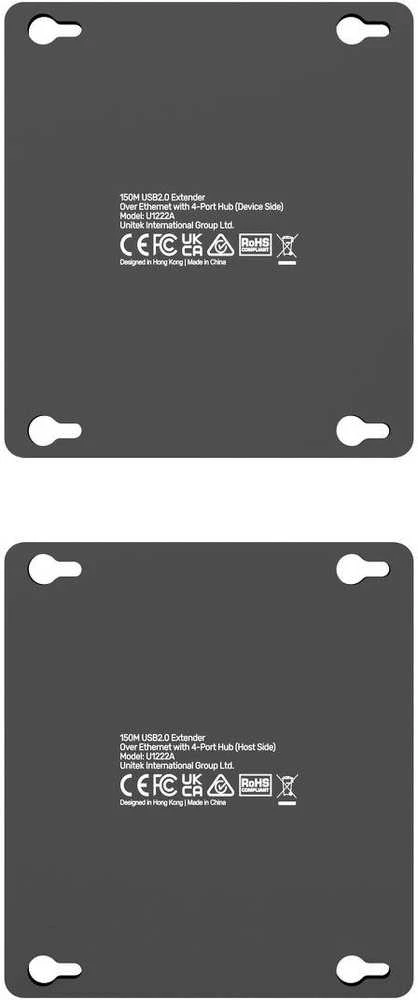 Unitek USB-C į 4× USB-A prailginimo kabelis per Ethernet, atstumas iki 150 m 480 Mbps
