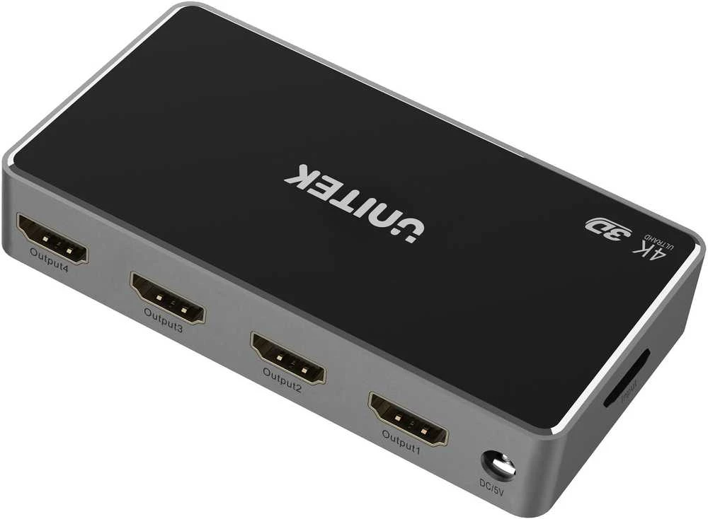 Unitek HDMI skirstytuvas 1 įvestis - 4 išvestis