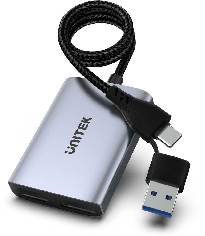 „Unitek“ adapteris USB/C/A su 2 HDMI MST FullHD