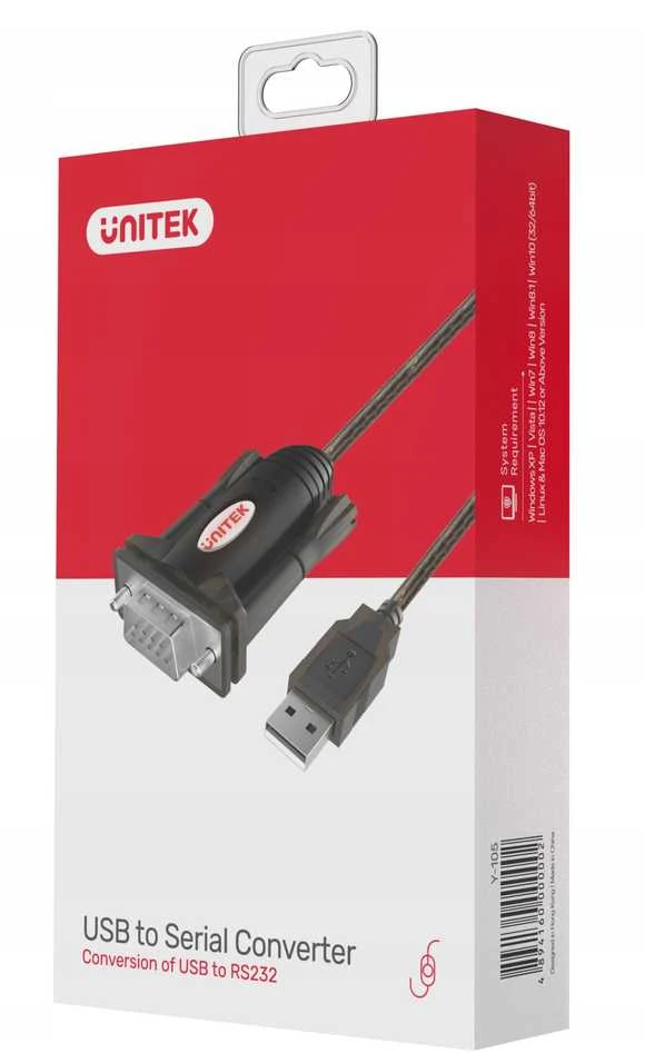 UNITEK Y-105 Unitek Adapteris USB prie Serial, Y-105