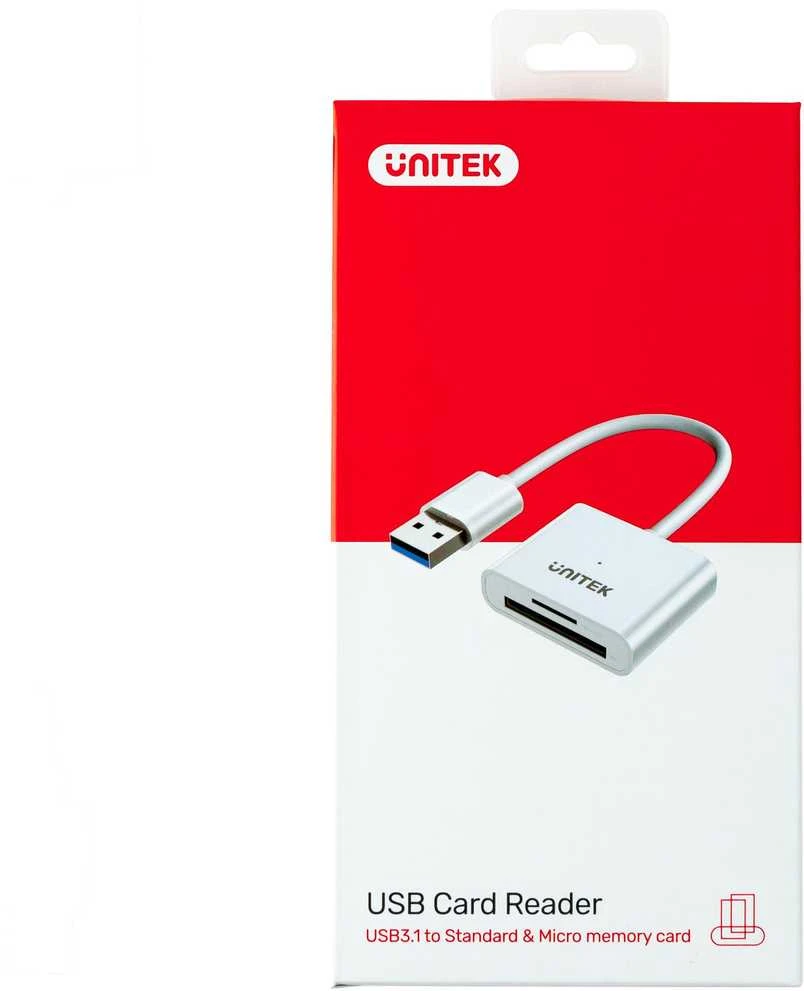 UNITEK Y-9321 Unitek USB3.0 į Micro SD / SD kortelių skaitytuvą, Y-9321