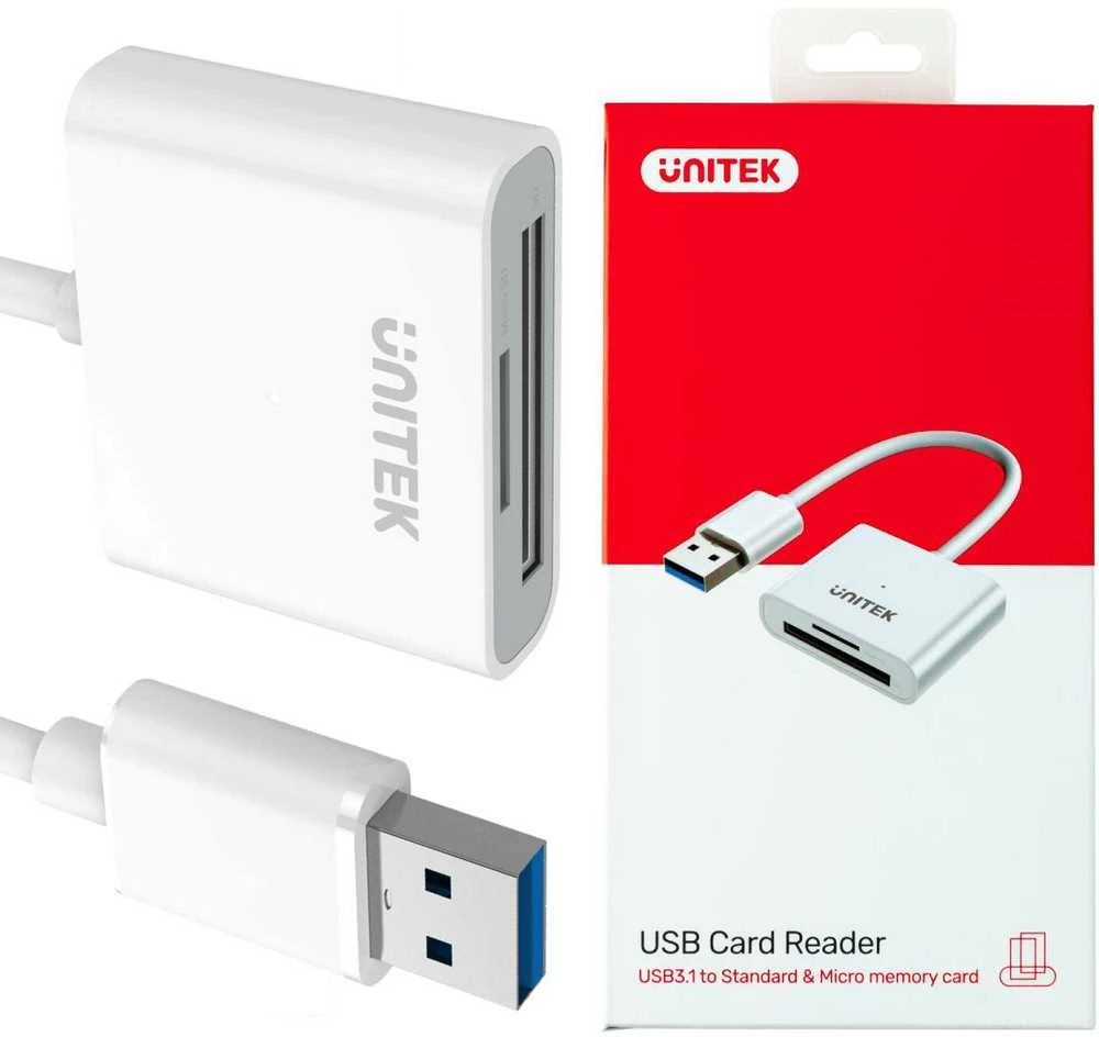 UNITEK Y-9321 Unitek USB3.0 į Micro SD / SD kortelių skaitytuvą, Y-9321