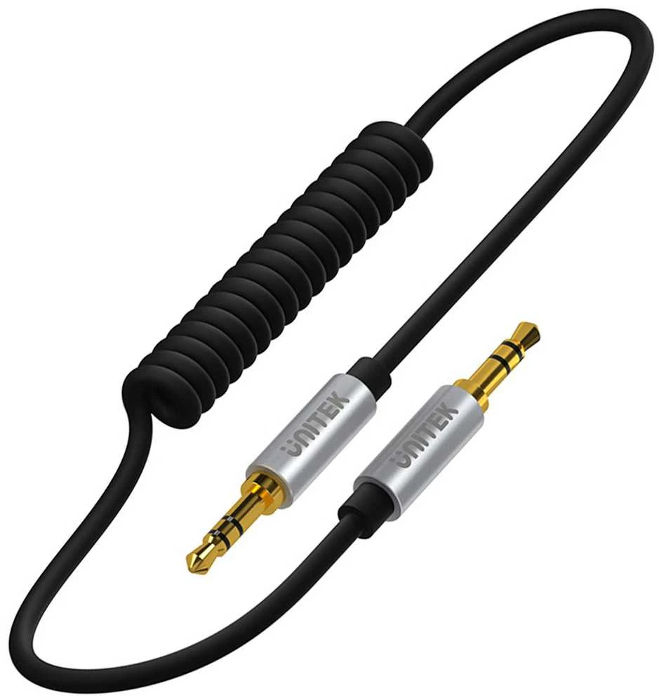 UNITEK Y-C922ABK Unitek Cable miniJack 3,5mm (M) - 3,5mm (M) TWIST Y-C922ABK