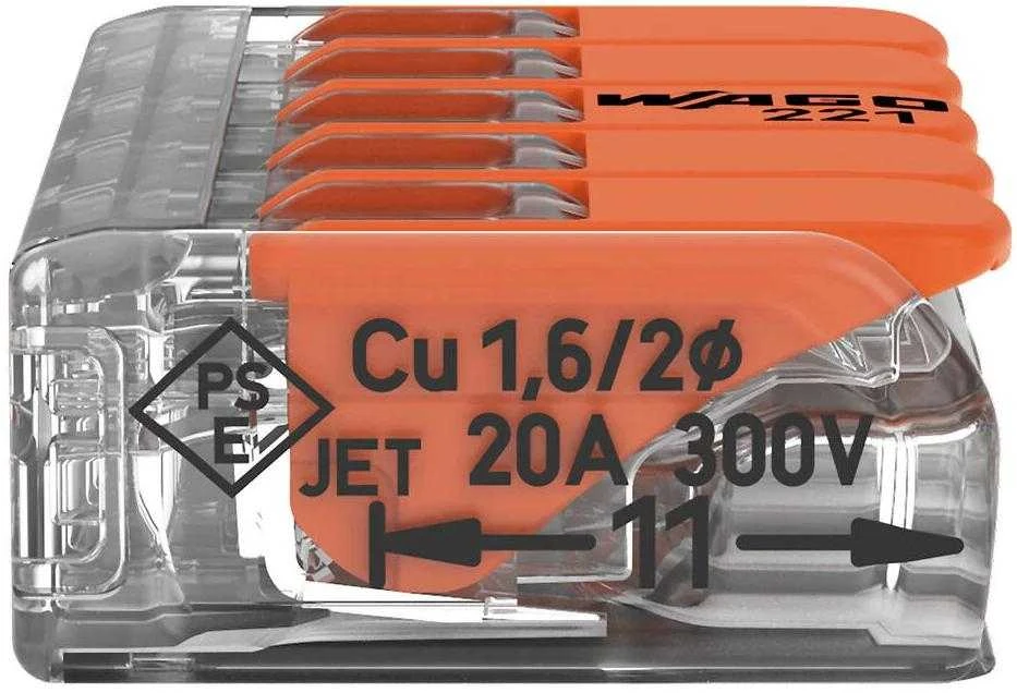 ELEKTROS KAULIUKAS WAGO-221-415*P25