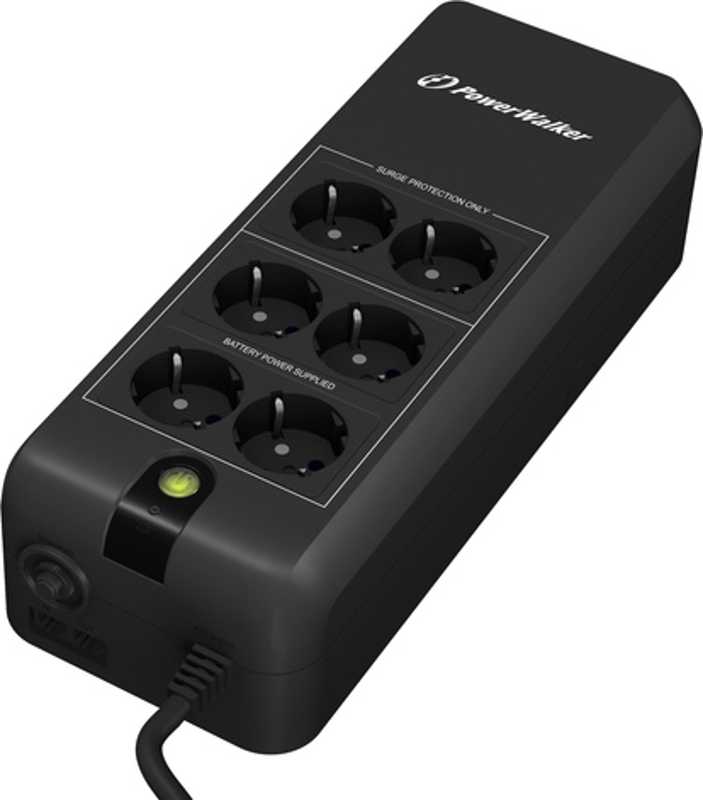 PowerWalker POWERWALK VFD 800 APFC FR Power Walker UPS budėjimo / neprisijungus 800VA 4x FR + 2x FR OUT (Listwa)