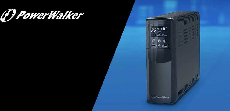 POWERWALK VI 600 CSW FR Power Walker UPS Line-Interactive CSW 600VA 4x FR, RJ11 / RJ45 įvestis / išvestis, USB, LCD