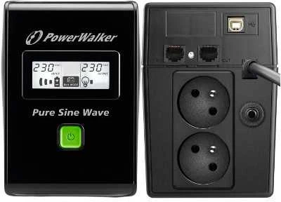 POWERWALK VI 600 SW FR Power Walker UPS Line-Interactive 600VA 2x PL 230V, PURE SINE, RJ11/RJ45,USB,LCD