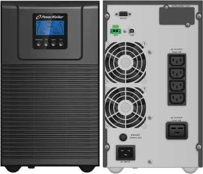 POWERWALK VFI 2000 TG Power Walker UPS On-Line 2000VA, 4x IEC, USB/RS-232, bokštas, EPO, LCD