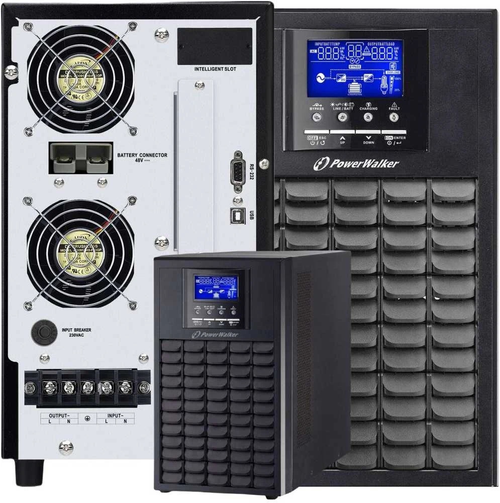 Power Walker POWERWALKER UPS VFI 5000 Evs PF1 On-Line 5000VA Evs Terminal USB-B Epo LCD Tower No Batteries