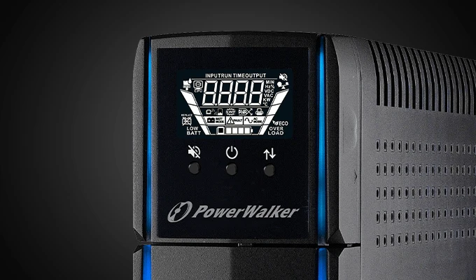 Power Walker POWERWALKER žaidimų UPS Line-Interactive VI 1000 GXB FR 4x FR lizdai / USB / LCD / 2x USB įkroviklis / RGB Lightning
