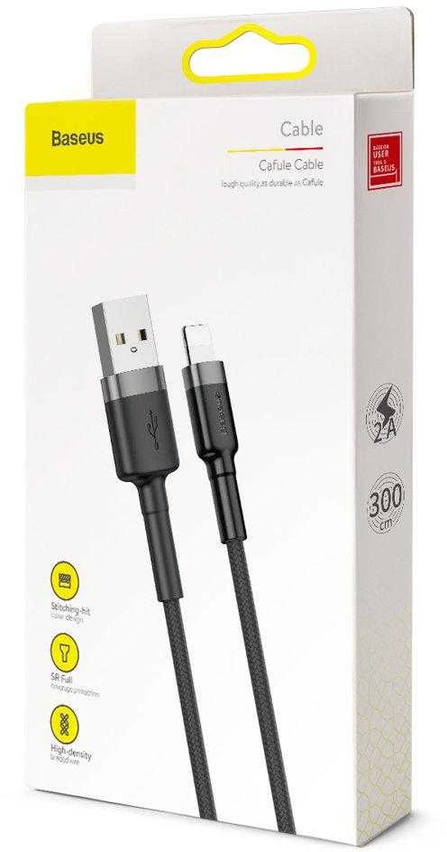 Baseus Kabelis USB2.0 3m. CALKLF-RG1