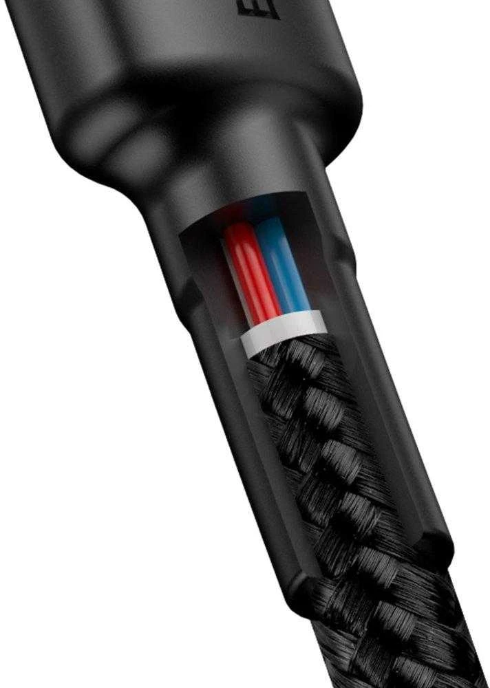 Baseus Cafule kabelis USB-C PD 2.0 QC 3.0 60W 1m - Juodas / Pilkas