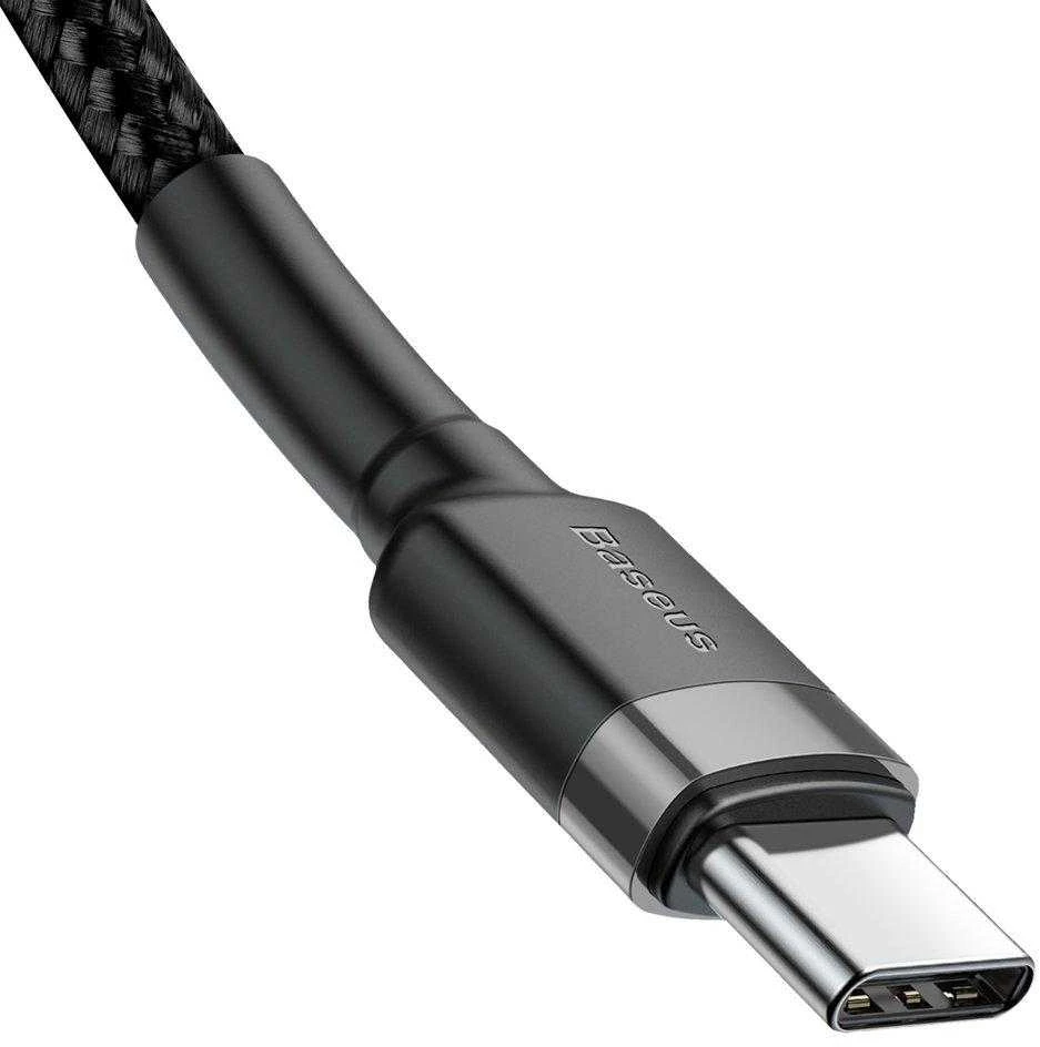 Baseus Cafule kabelis USB-C PD 2.0 QC 3.0 60W 2m - Pilka / Juoda