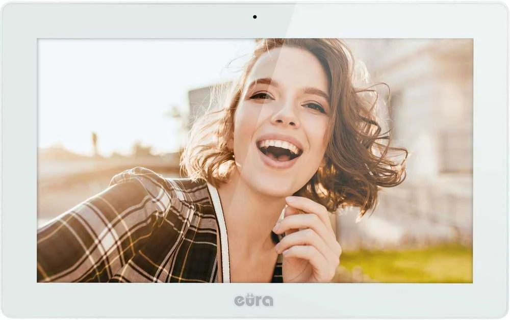 EURA VDP-86A3 vaizdo domofonas – 10 colių baltas monitorius TUYA