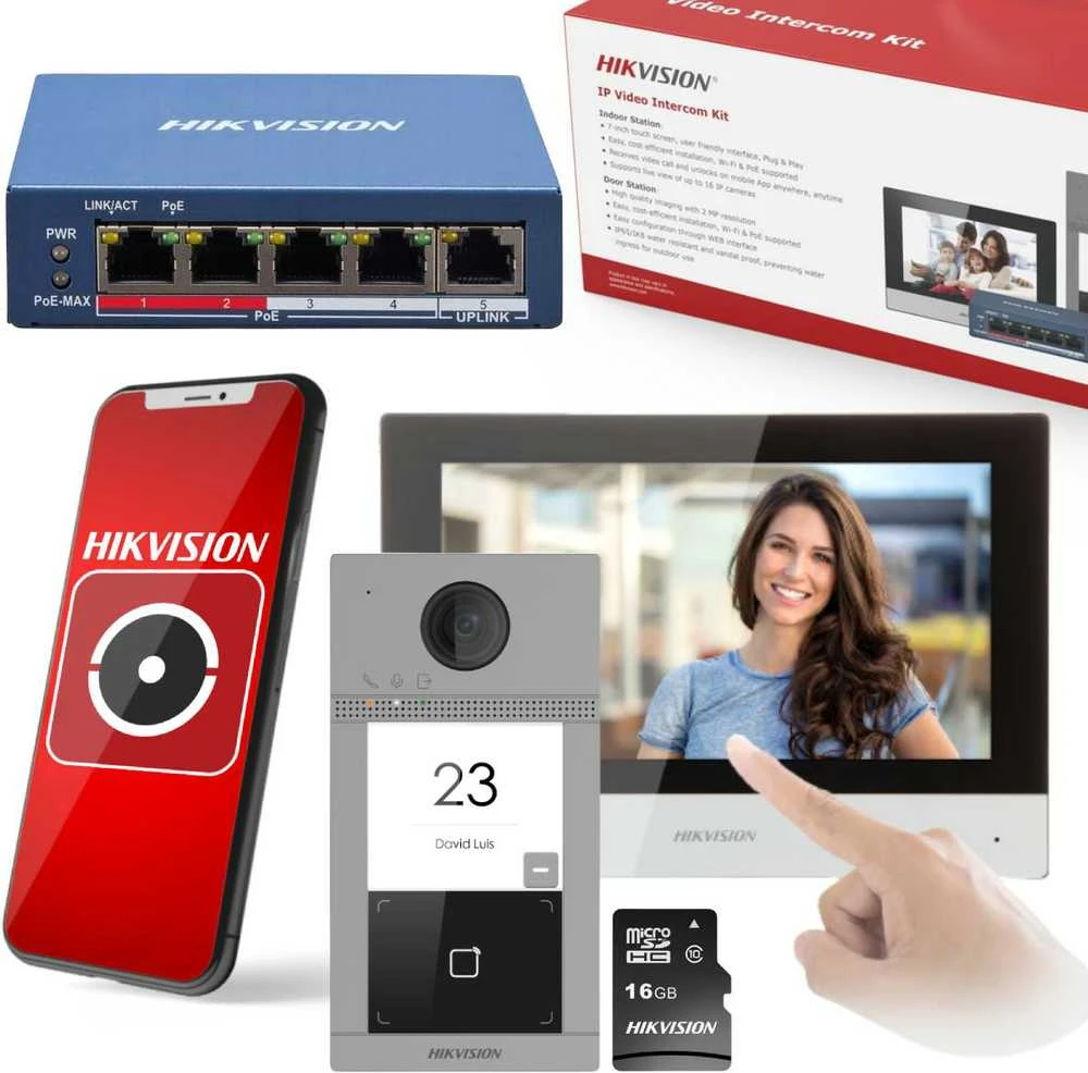 Hikvision DS-KIS604-S(C) Rinkinys wideodomofonu IP