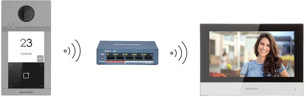 Hikvision DS-KIS604-S(C) Rinkinys wideodomofonu IP