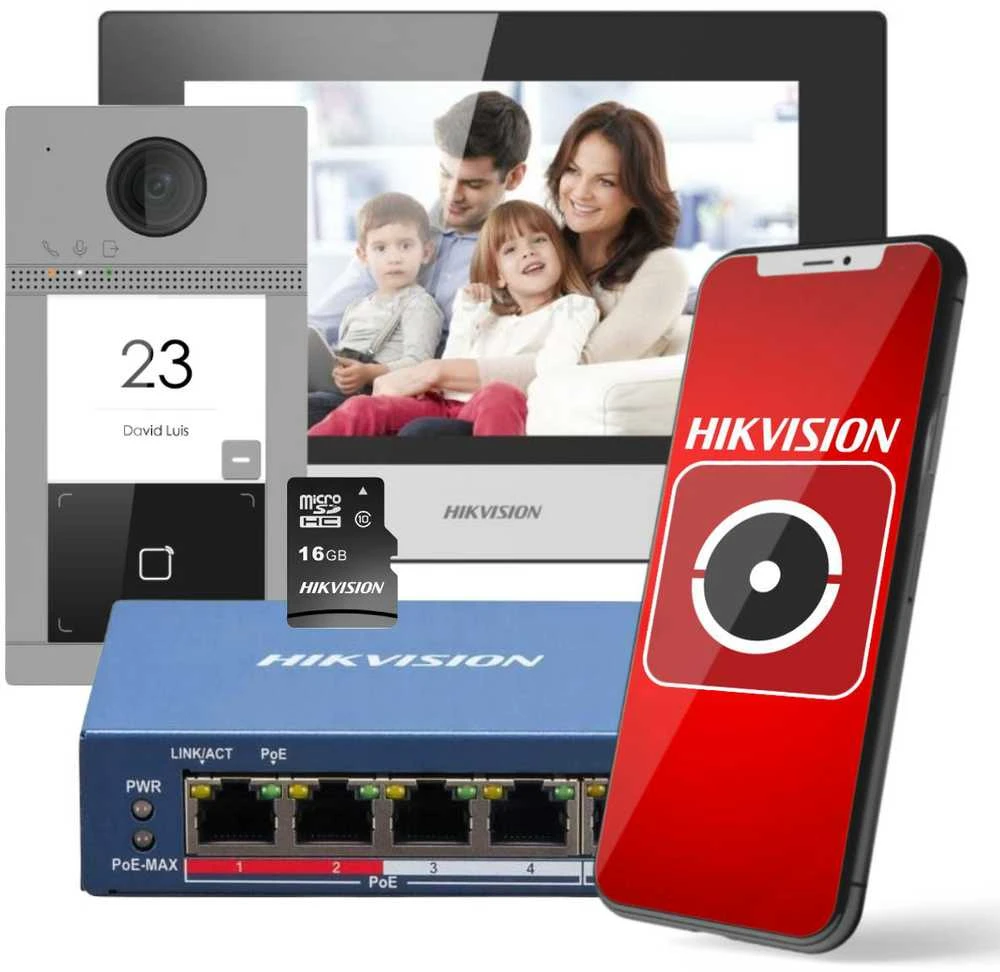 Hikvision DS-KIS604-S(C) Rinkinys wideodomofonu IP
