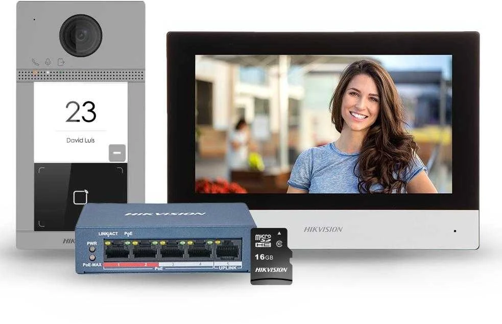 Hikvision DS-KIS604-S(C) Rinkinys wideodomofonu IP