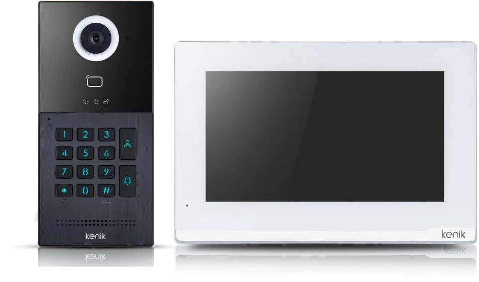 Videodomofono rinkinys 2 gyslų KENIK KG-2WKIT-KW