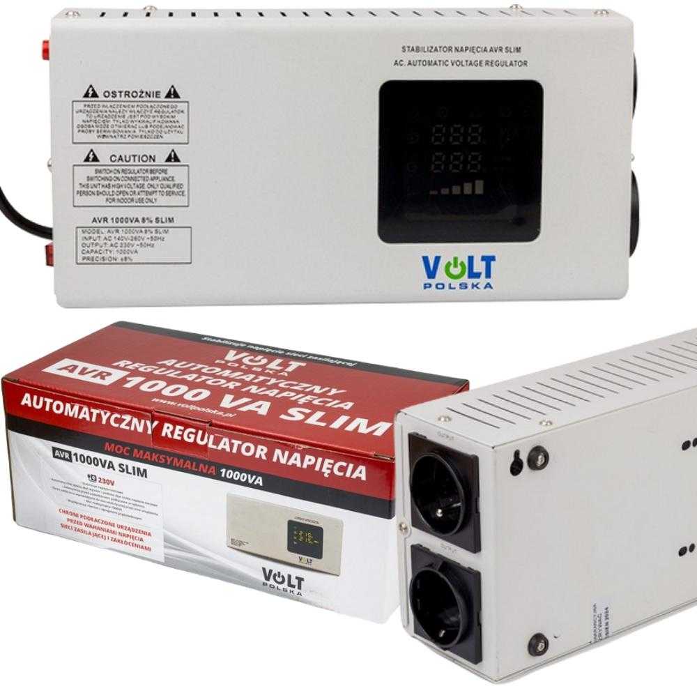 Volt Polska AVR 1000VA Plonas įtampos stabilizatorius