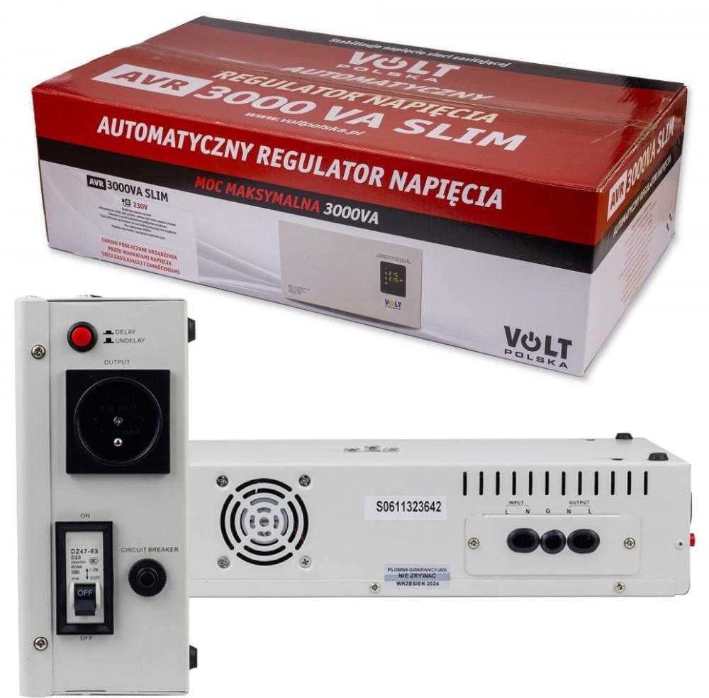 Volt Polska AVR 3000VA Plonas įtampos stabilizatorius