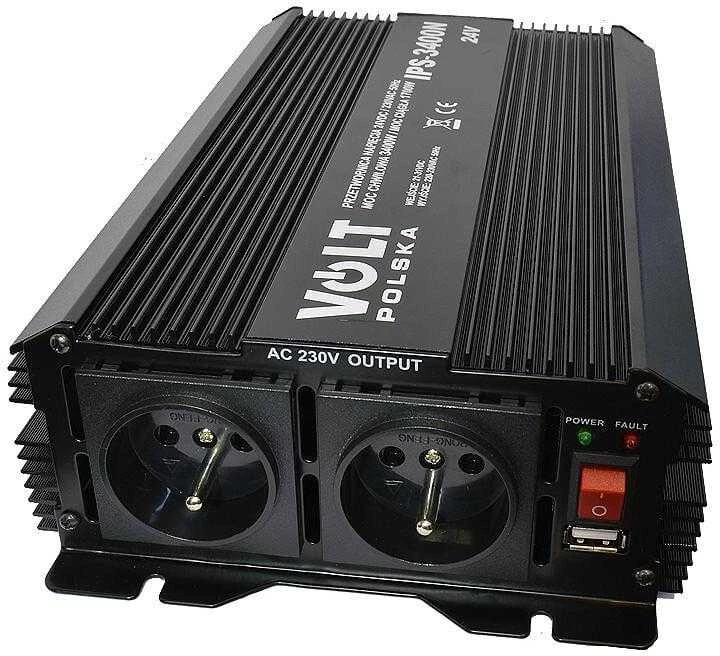 Volt Myk Auto Įtampos keitiklis 24/230V (1700/3400W)